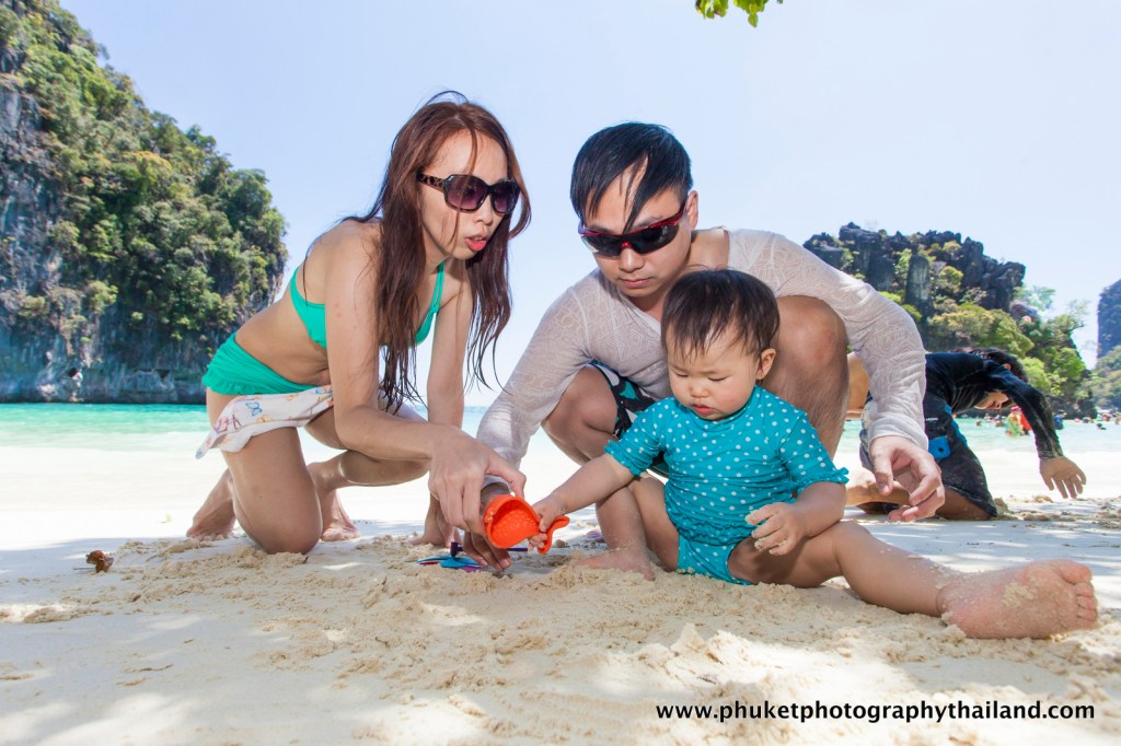 family photography at koh hong , krabi thailand