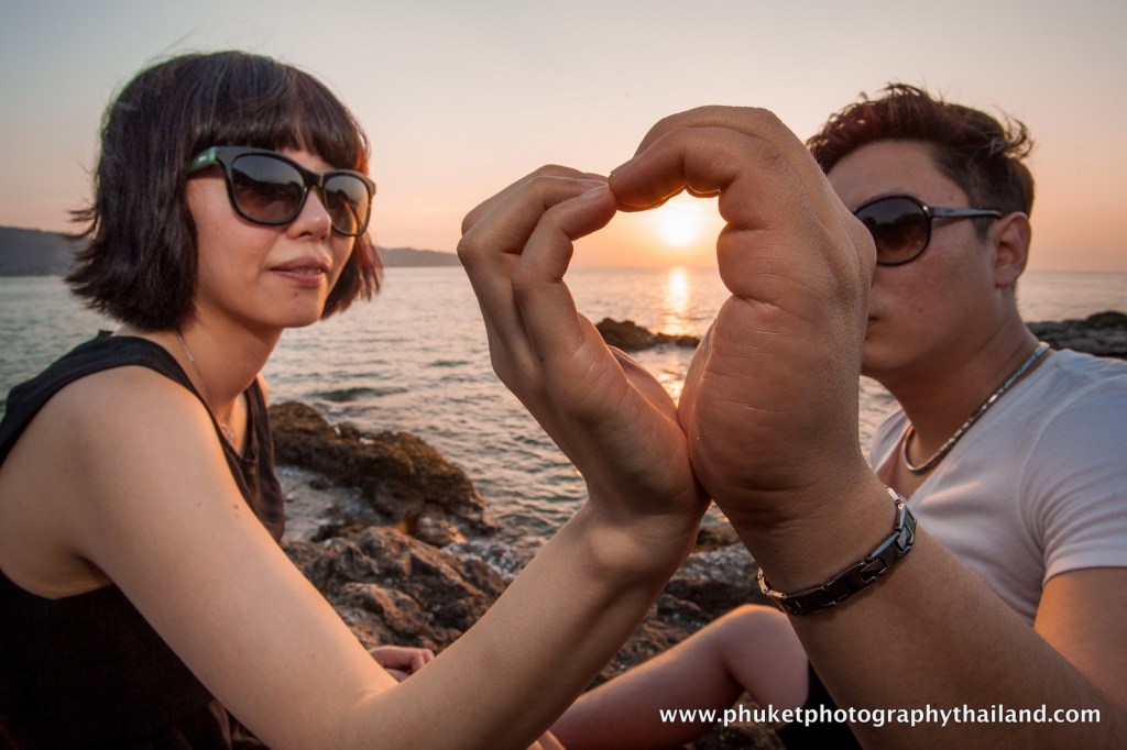 couple photography at kalim bay , phuket