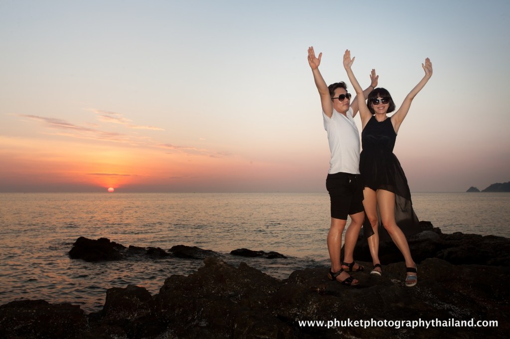 couple photography at kalim bay , phuket