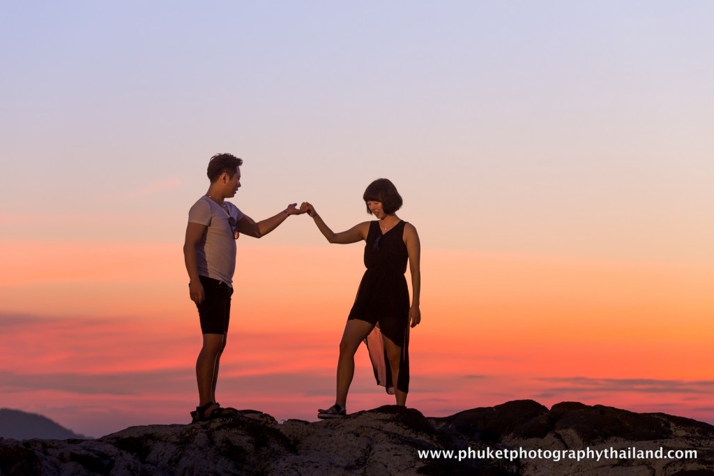 couple photography at kalim bay , phuket