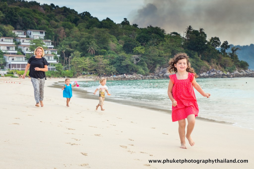 family photoshoot at kata noi beach , phuket