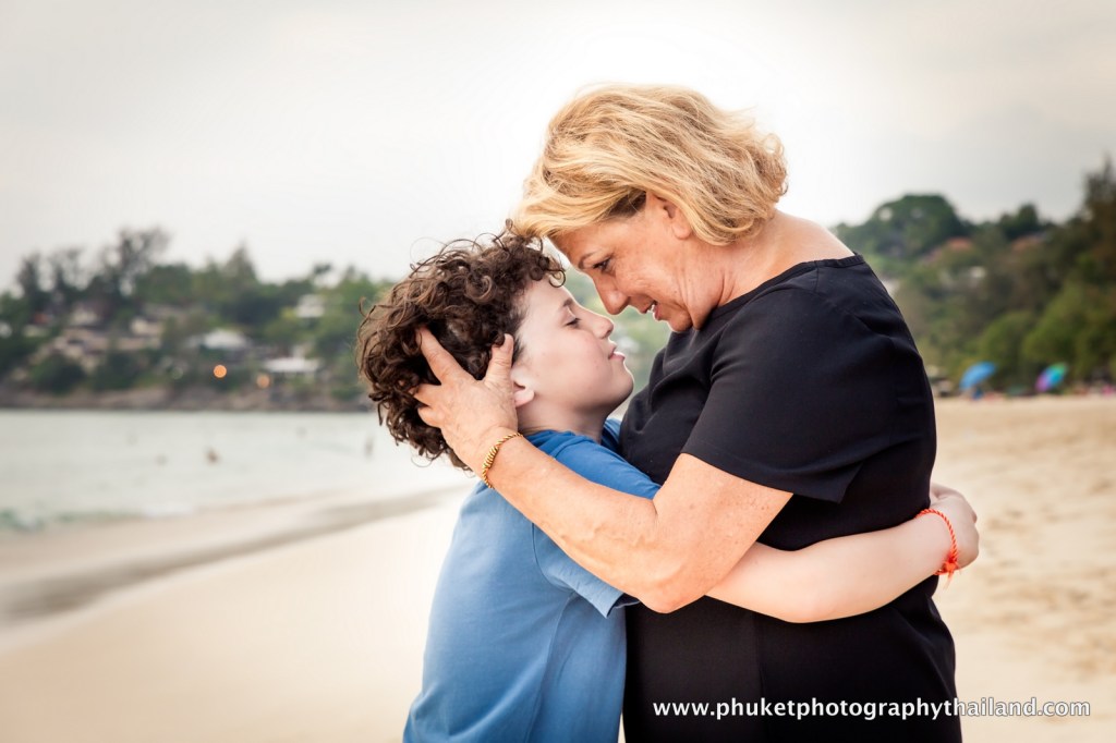 family photoshoot at kata noi beach , phuket