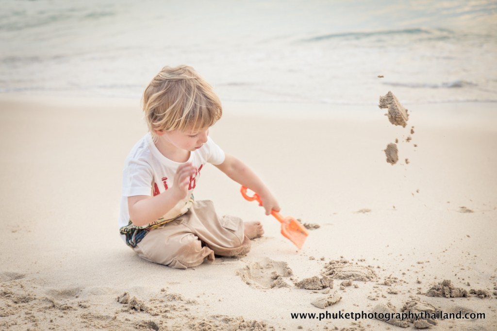 family photoshoot at kata noi beach , phuket