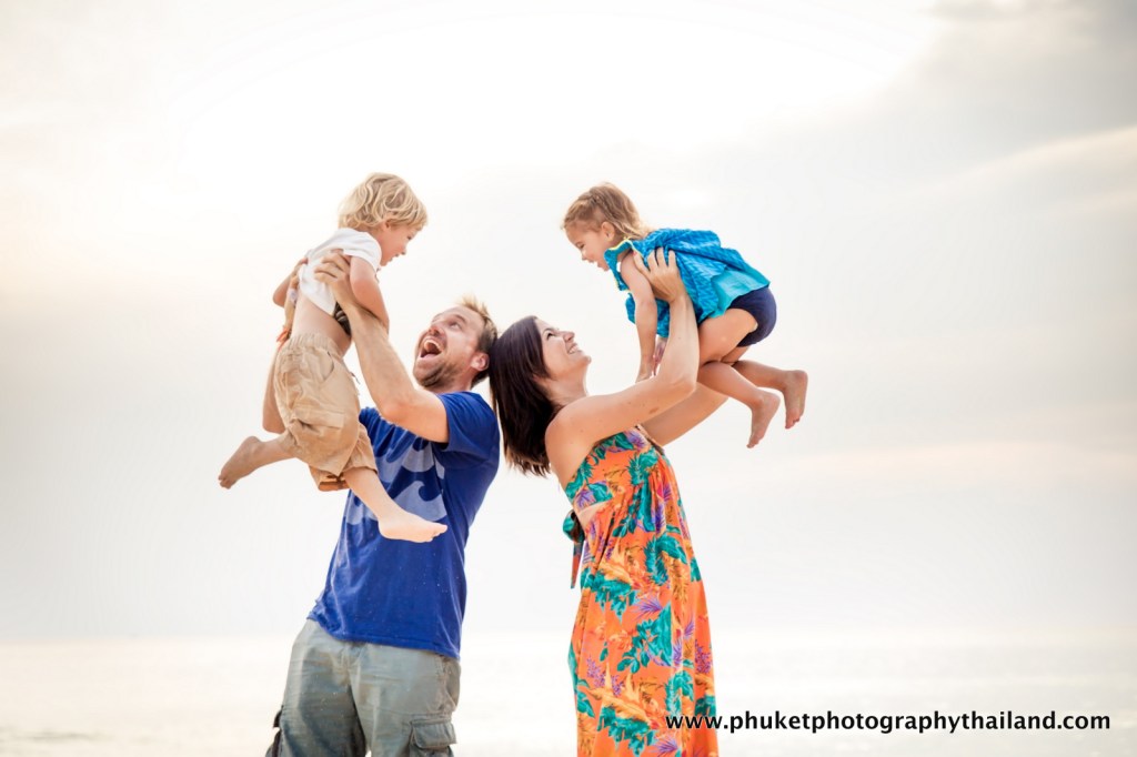 family photoshoot at kata noi beach , phuket