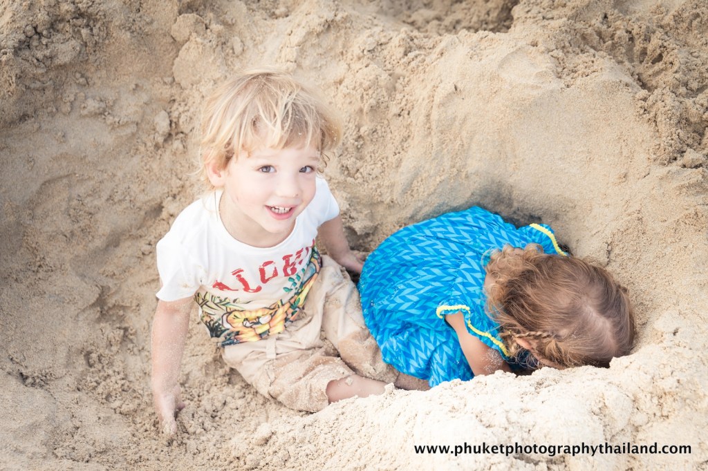 family photoshoot at kata noi beach , phuket