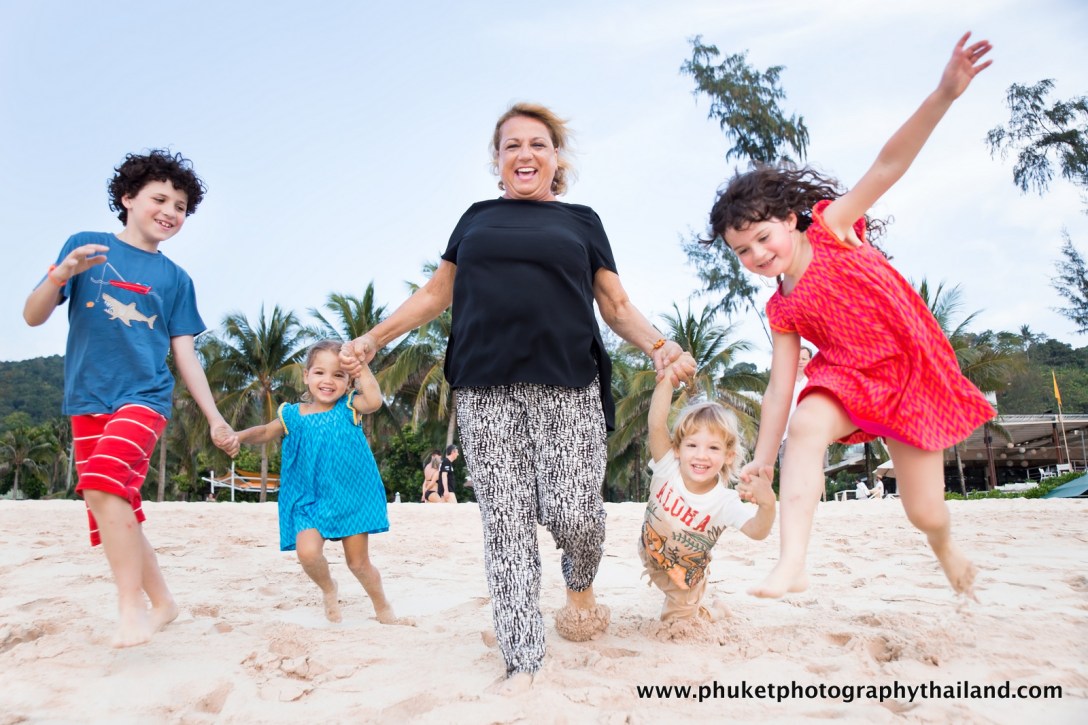 family photoshoot at kata noi beach , phuket