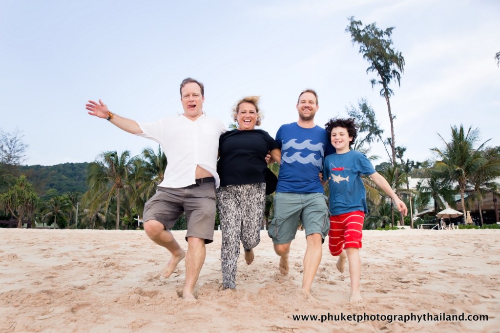 family photoshoot at kata noi beach , phuket
