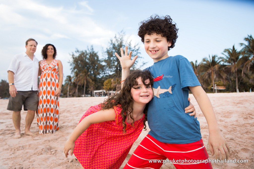 family photoshoot at kata noi beach , phuket