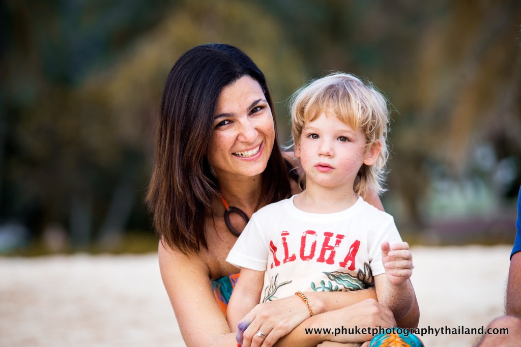 family photoshoot at kata noi beach , phuket