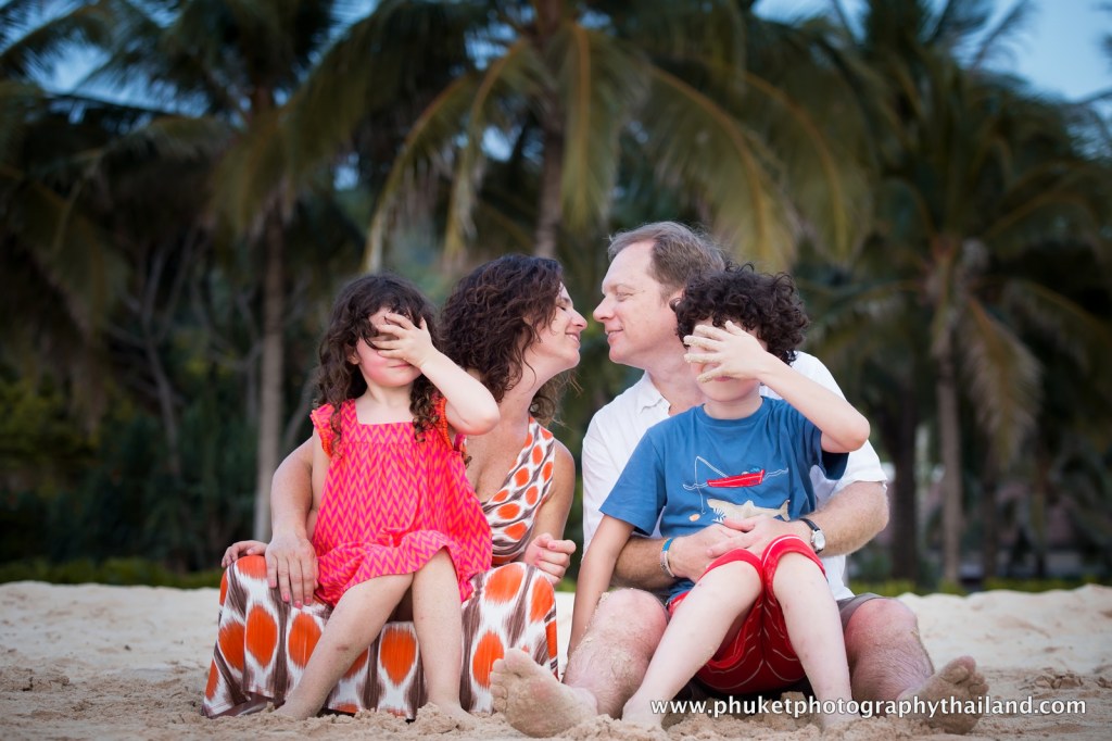 family photoshoot at kata noi beach , phuket