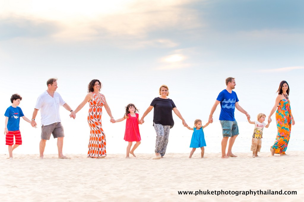 family photoshoot at kata noi beach , phuket