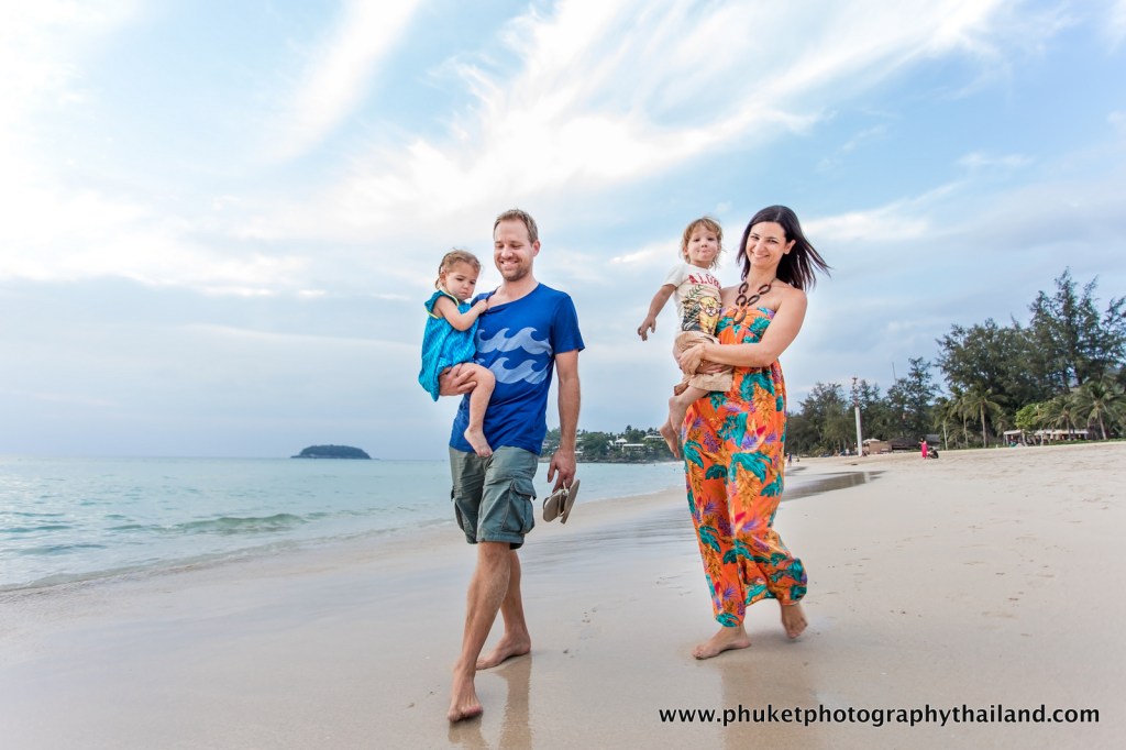 family photoshoot at kata noi beach , phuket