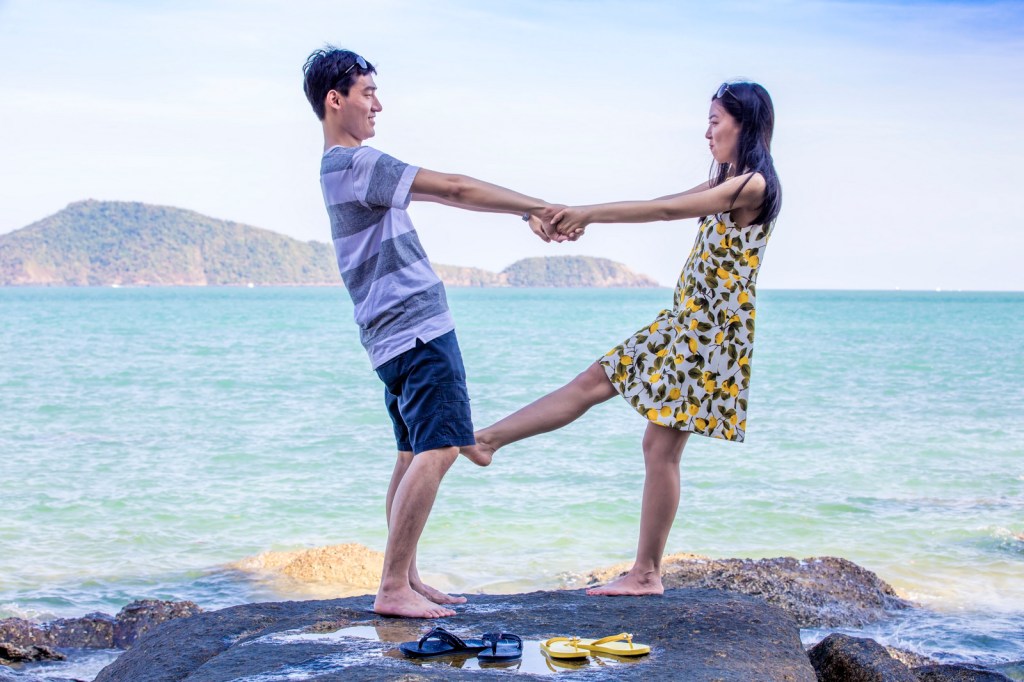 Honeymoon photo session at Lamka phuket thailand
