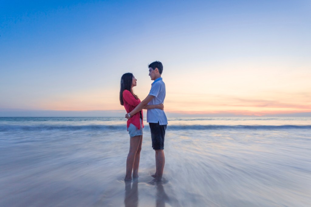 Honeymoon photo session at karon beach phuket thailand