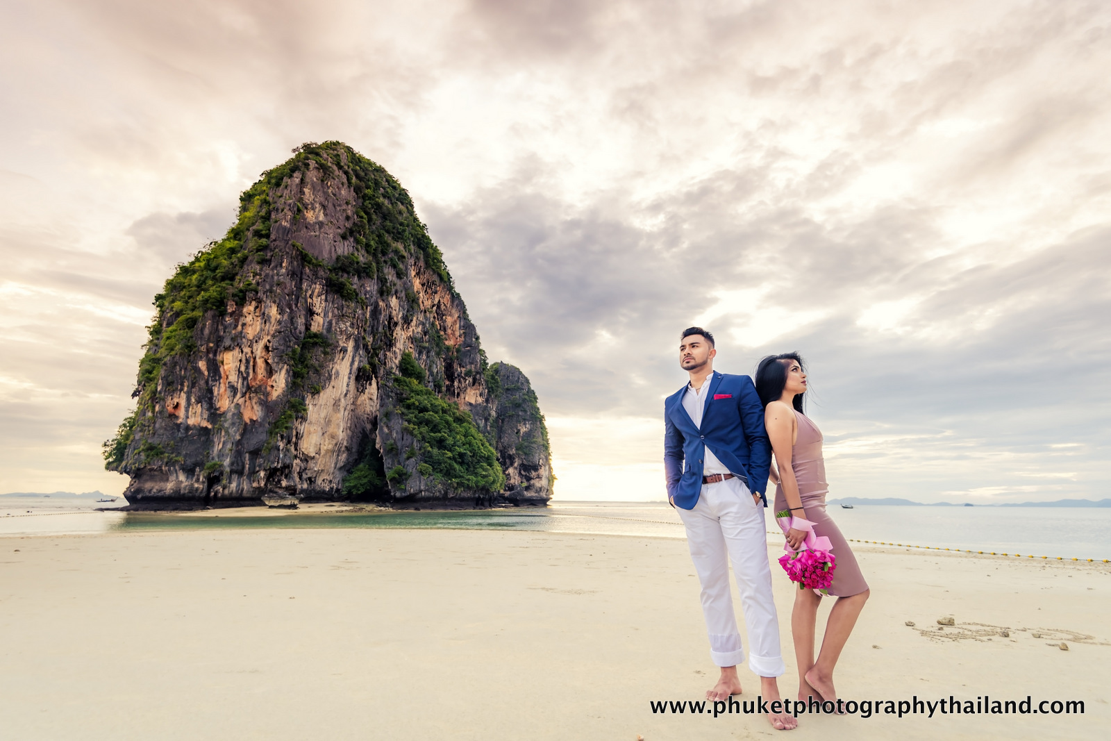 engagement photoshoot at Pra nang cave beach Railay west Krabi