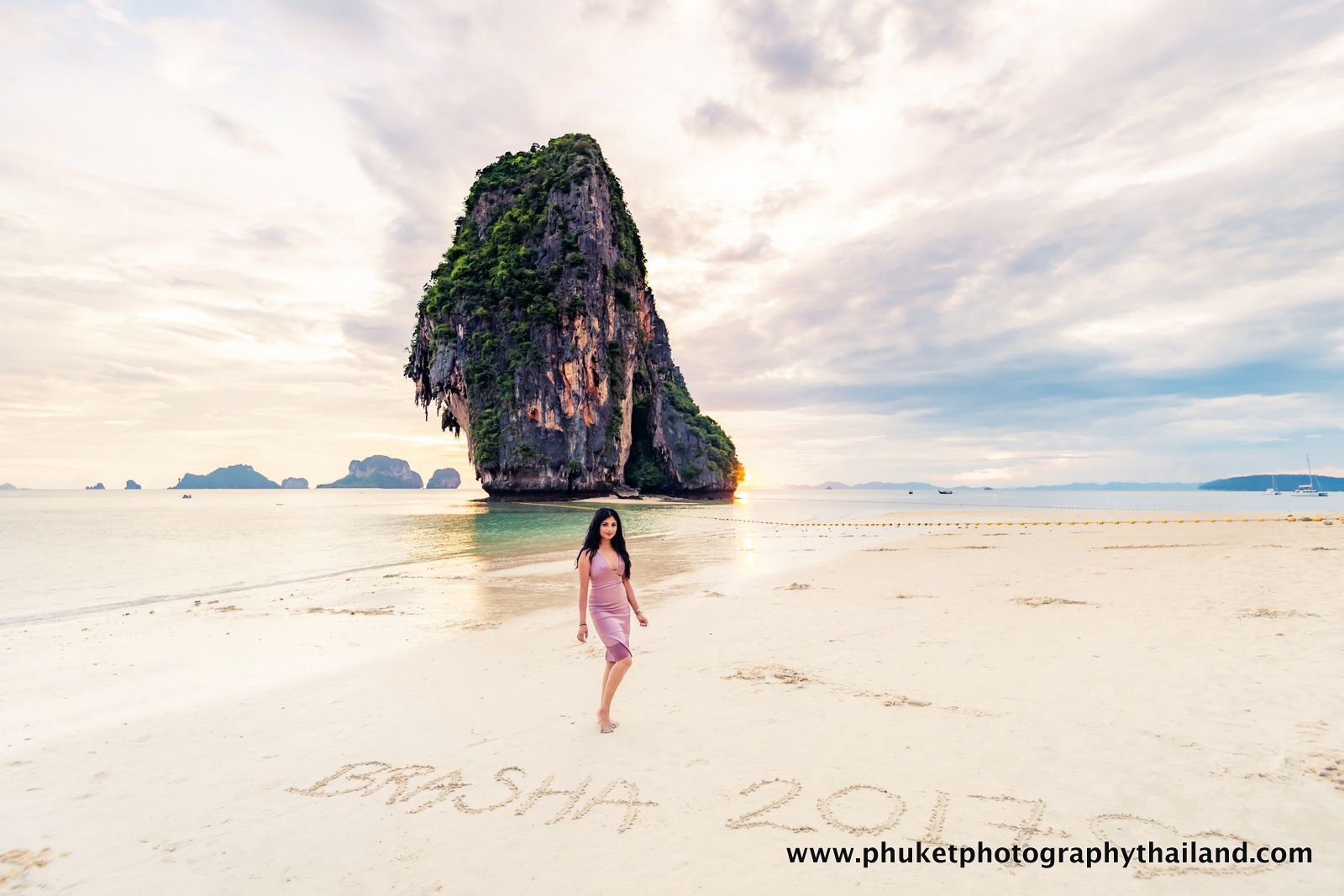 engagement photoshoot at Pra nang cave beach Railay west Krabi