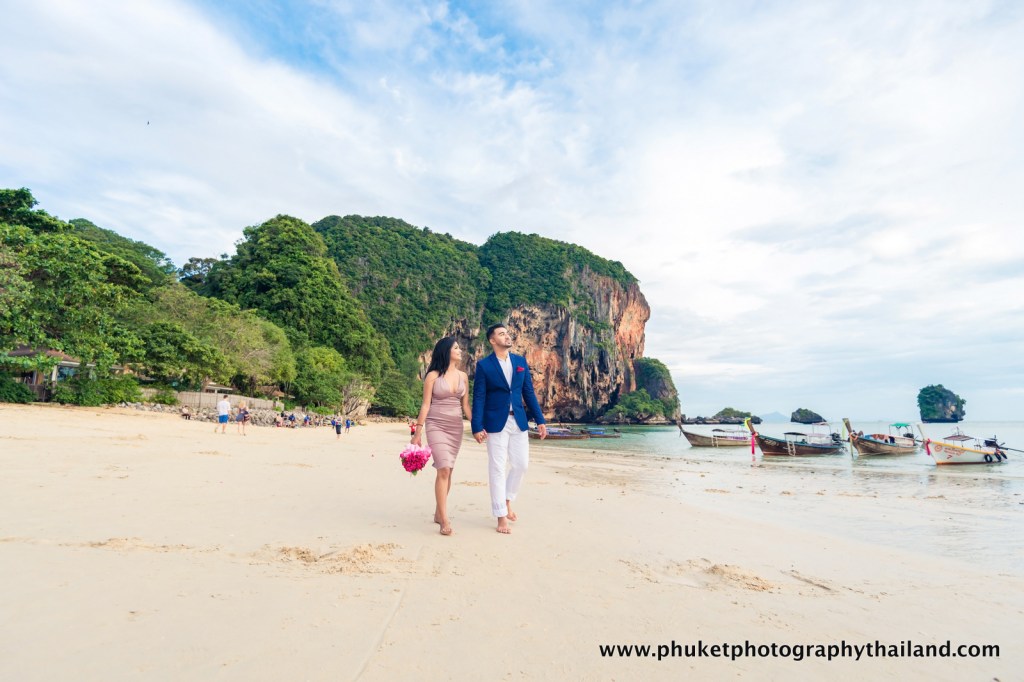 engagement photoshoot at pra nang cave beach railay west krabi