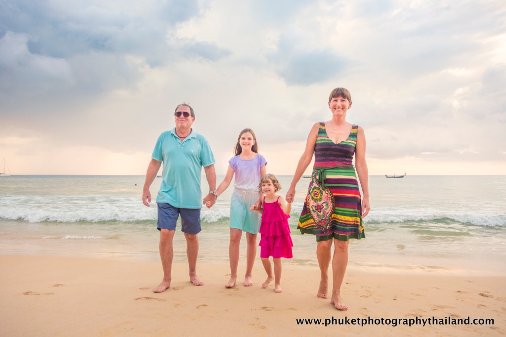 family photo session at naithon beach Phuket