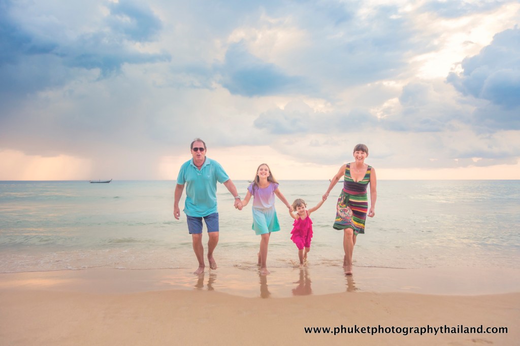 family photo session at naithon beach Phuket