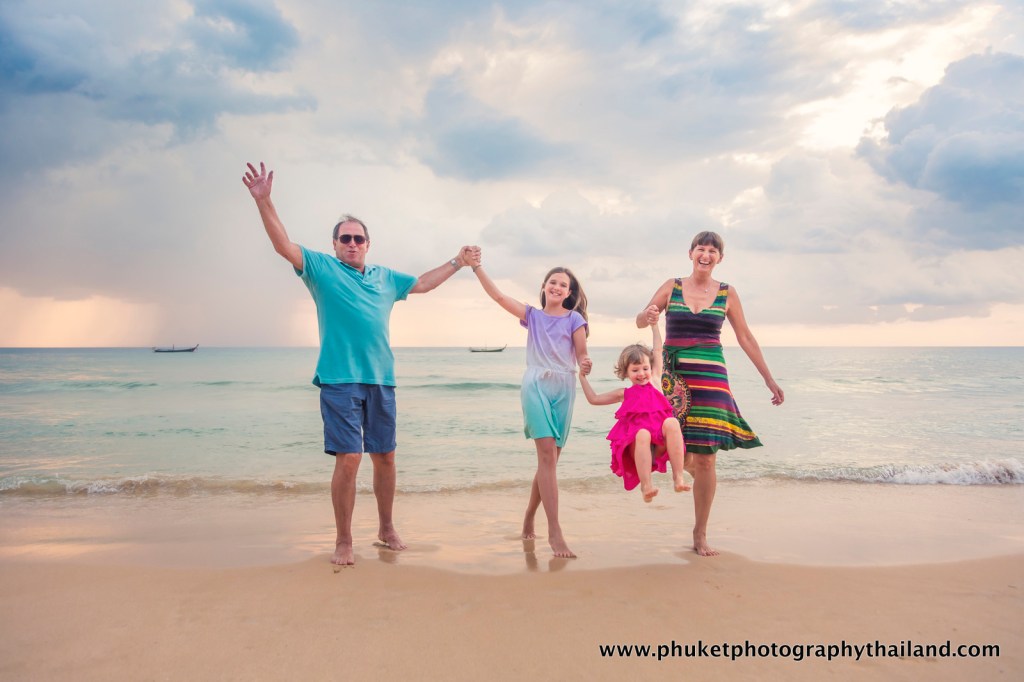 family photo session at naithon beach Phuket