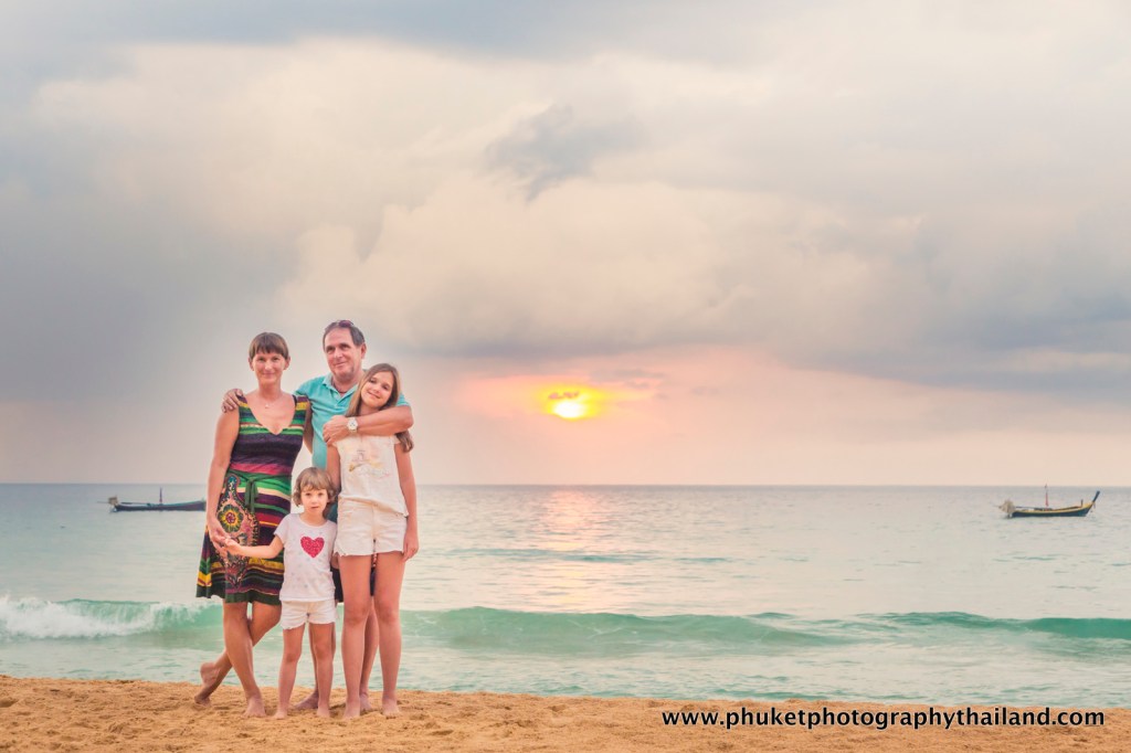 family photo session at naithon beach Phuket