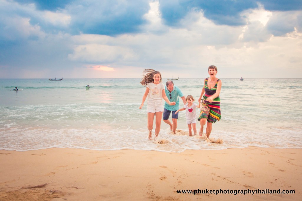 family photo session at naithon beach Phuket