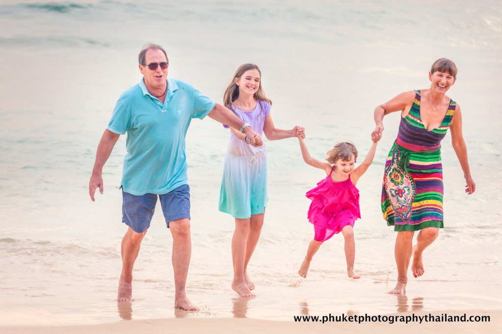 family photo session at naithon beach Phuket