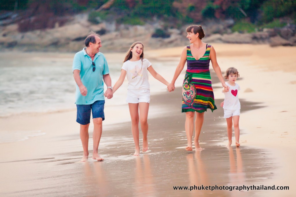 family photo session at naithon beach Phuket