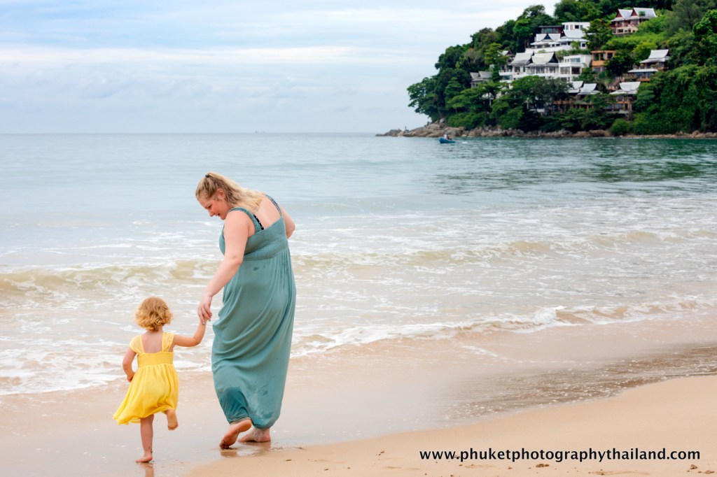 family photoshoot at Kamala beach Phuket thailand