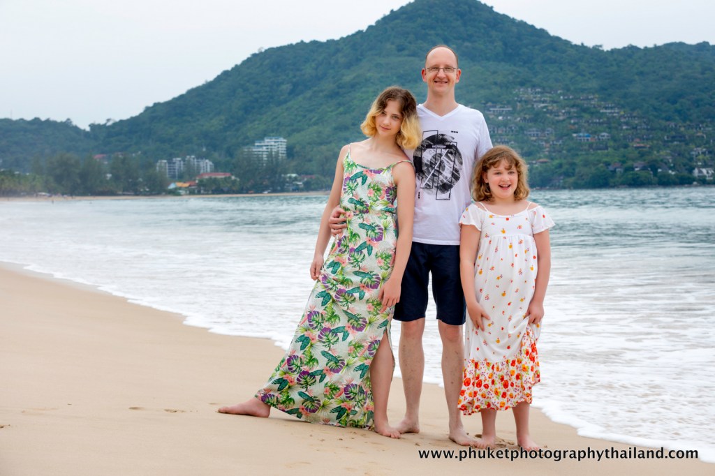 family photoshoot at Kamala beach Phuket thailand