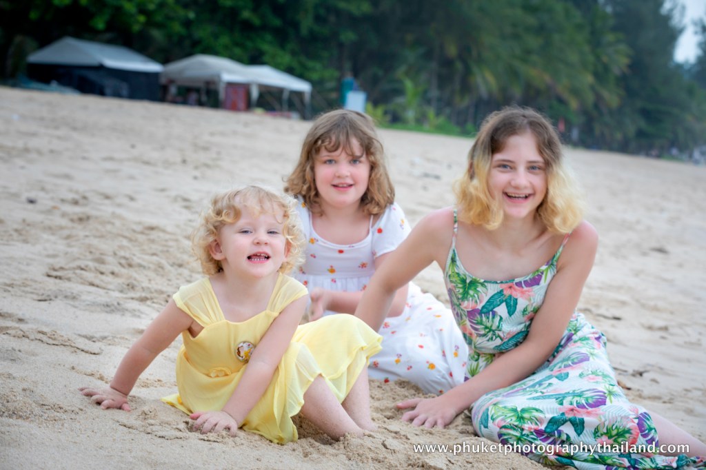 family photoshoot at Kamala beach Phuket thailand