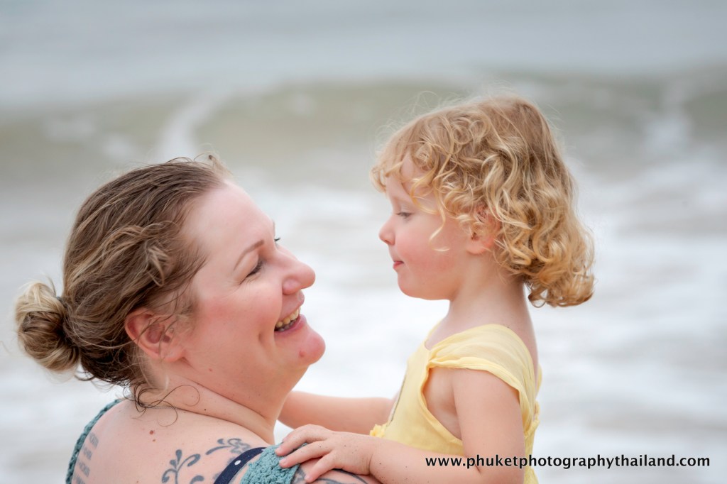 family photoshoot at Kamala beach Phuket thailand