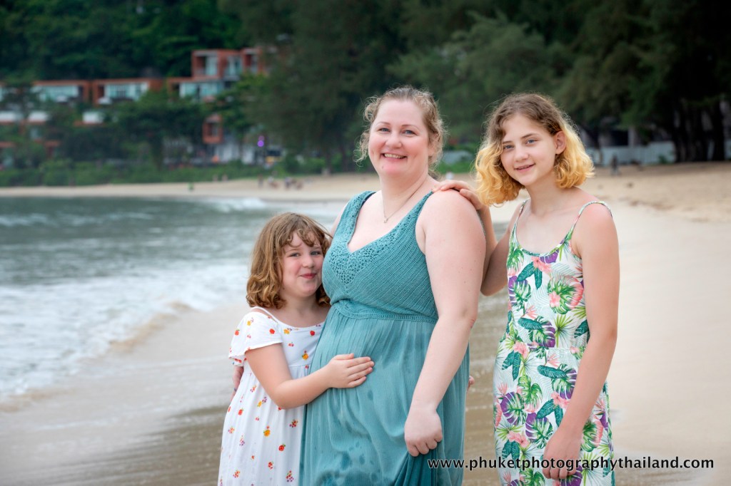 family photoshoot at Kamala beach Phuket thailand