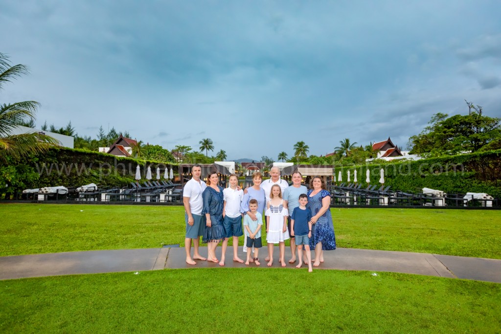 family reunion photoshoot at khao lak Phang nga Thailand