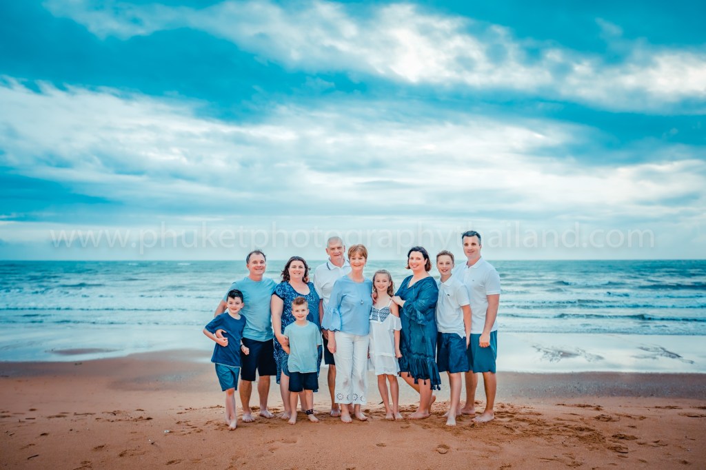family reunion photoshoot at khao lak Phang nga Thailand