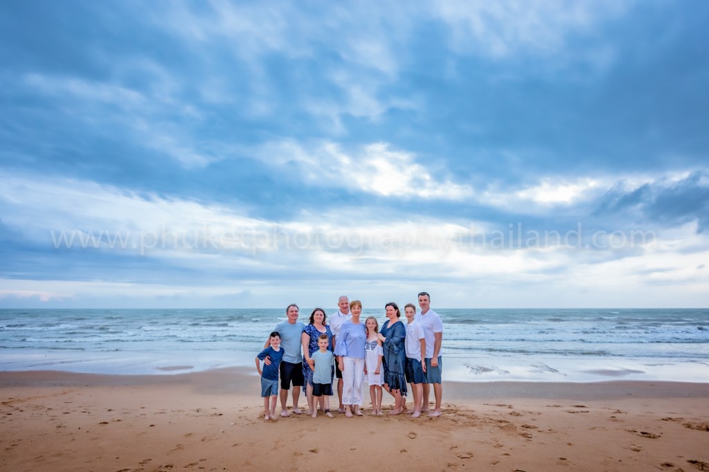 family reunion photoshoot at khao lak Phang nga Thailand