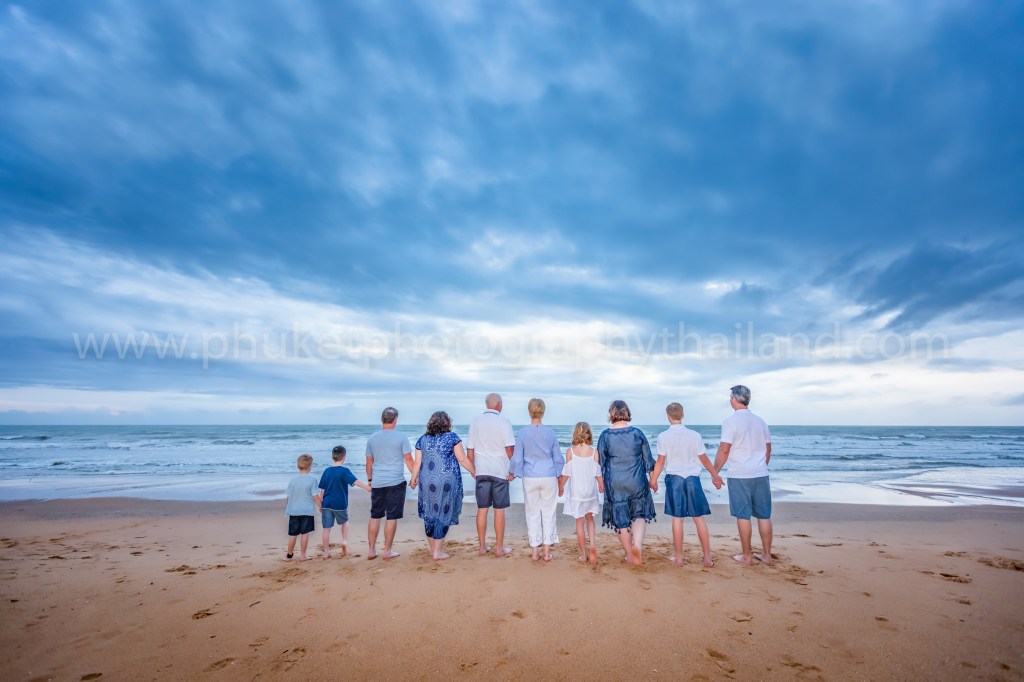 family reunion photoshoot at khao lak Phang nga Thailand