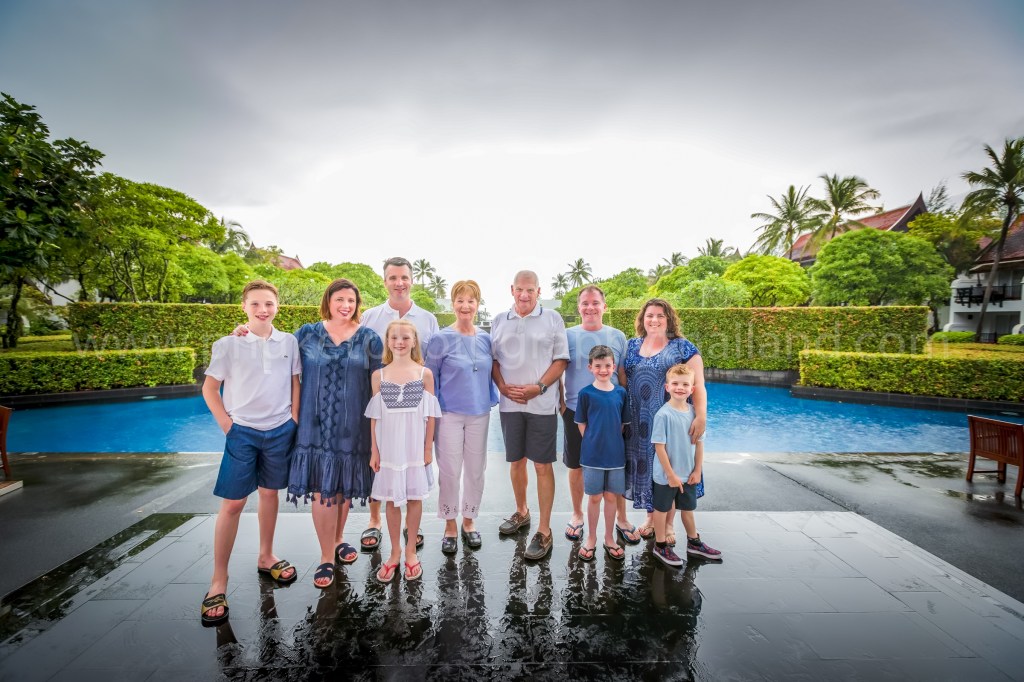 family reunion photoshoot at khao lak Phang nga Thailand