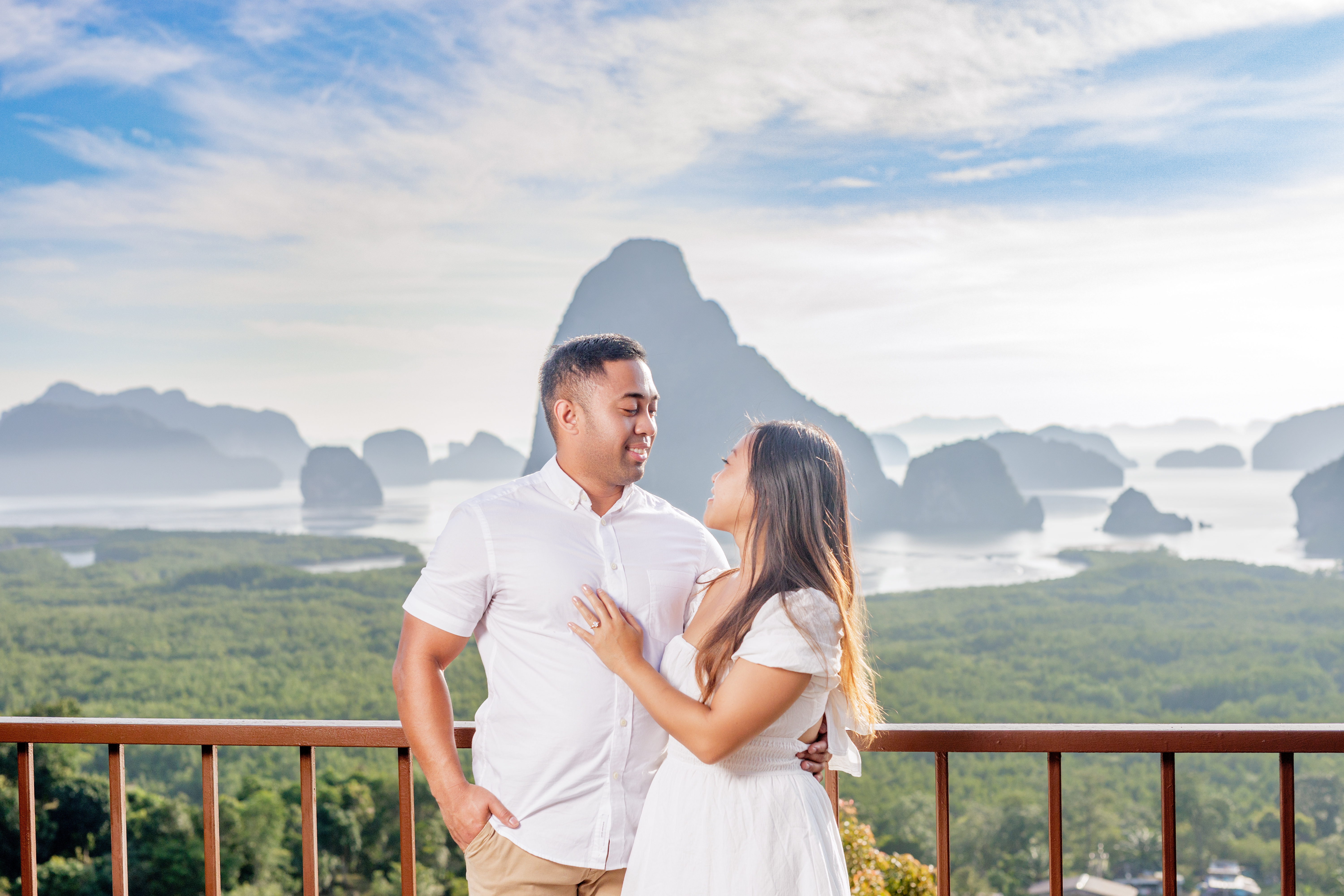 engagement photoshoot at Samet nangshe Phang nga