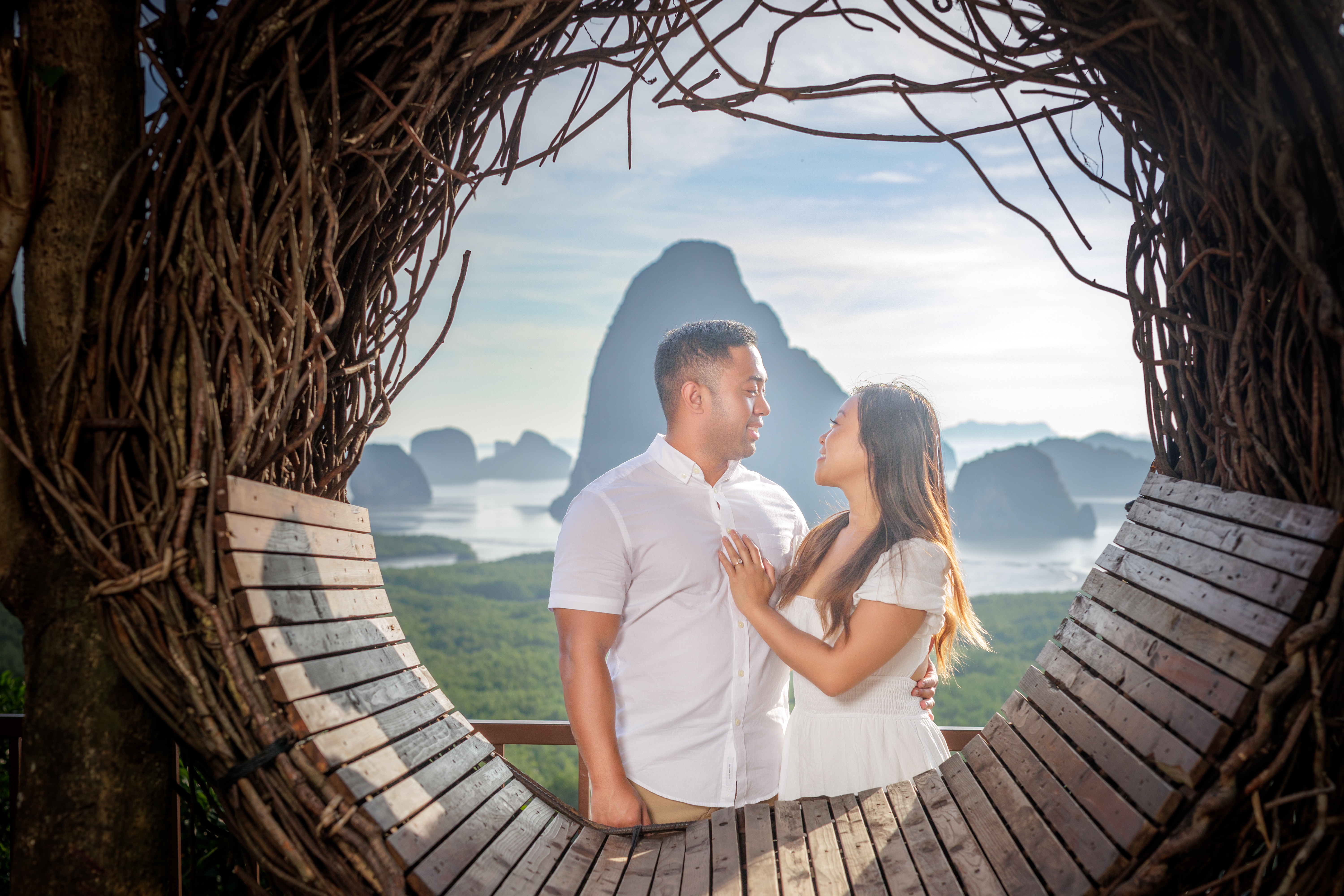 engagement photoshoot at Samet nangshe Phang nga