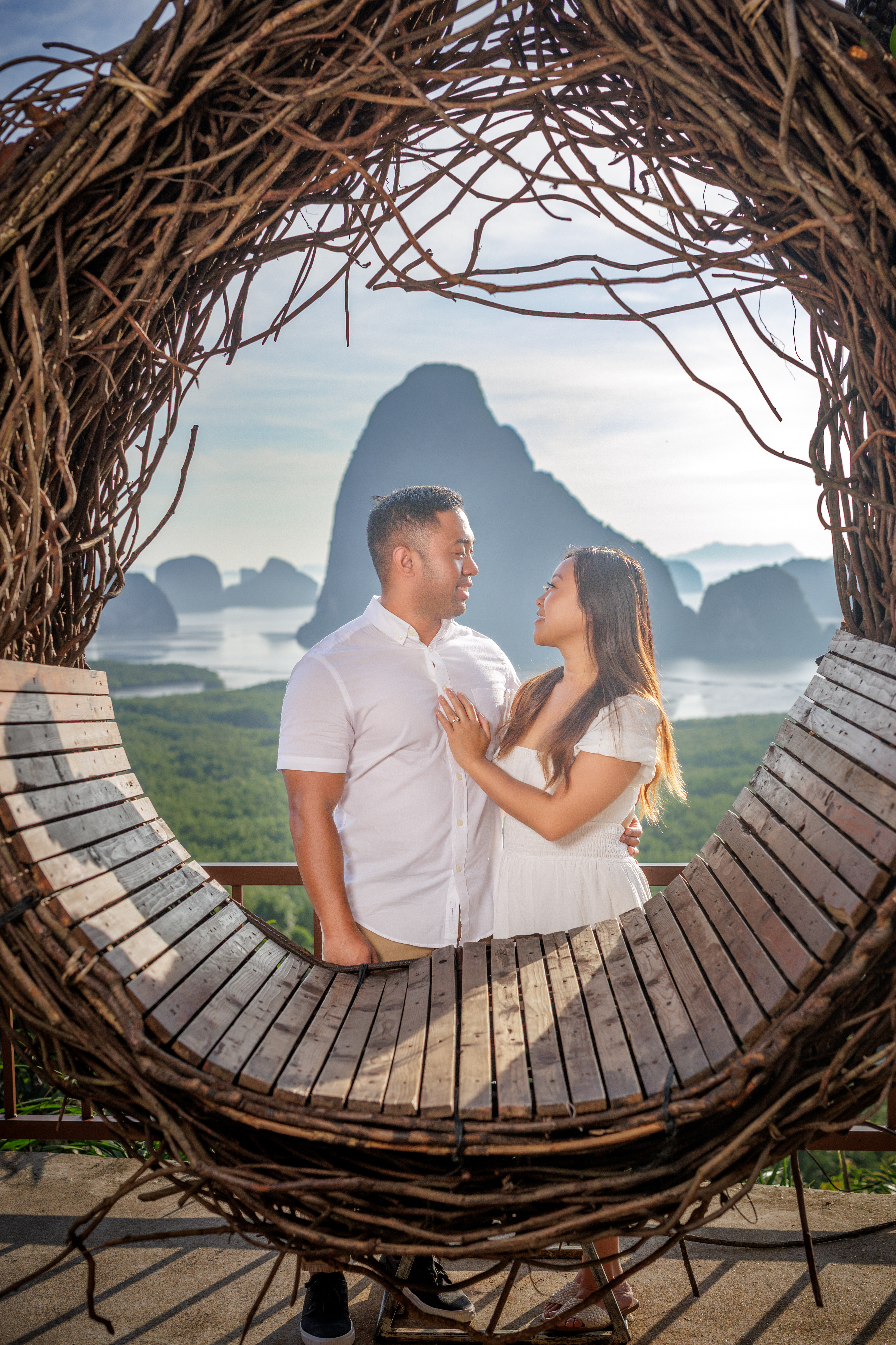 engagement photoshoot at Samet nangshe Phang nga