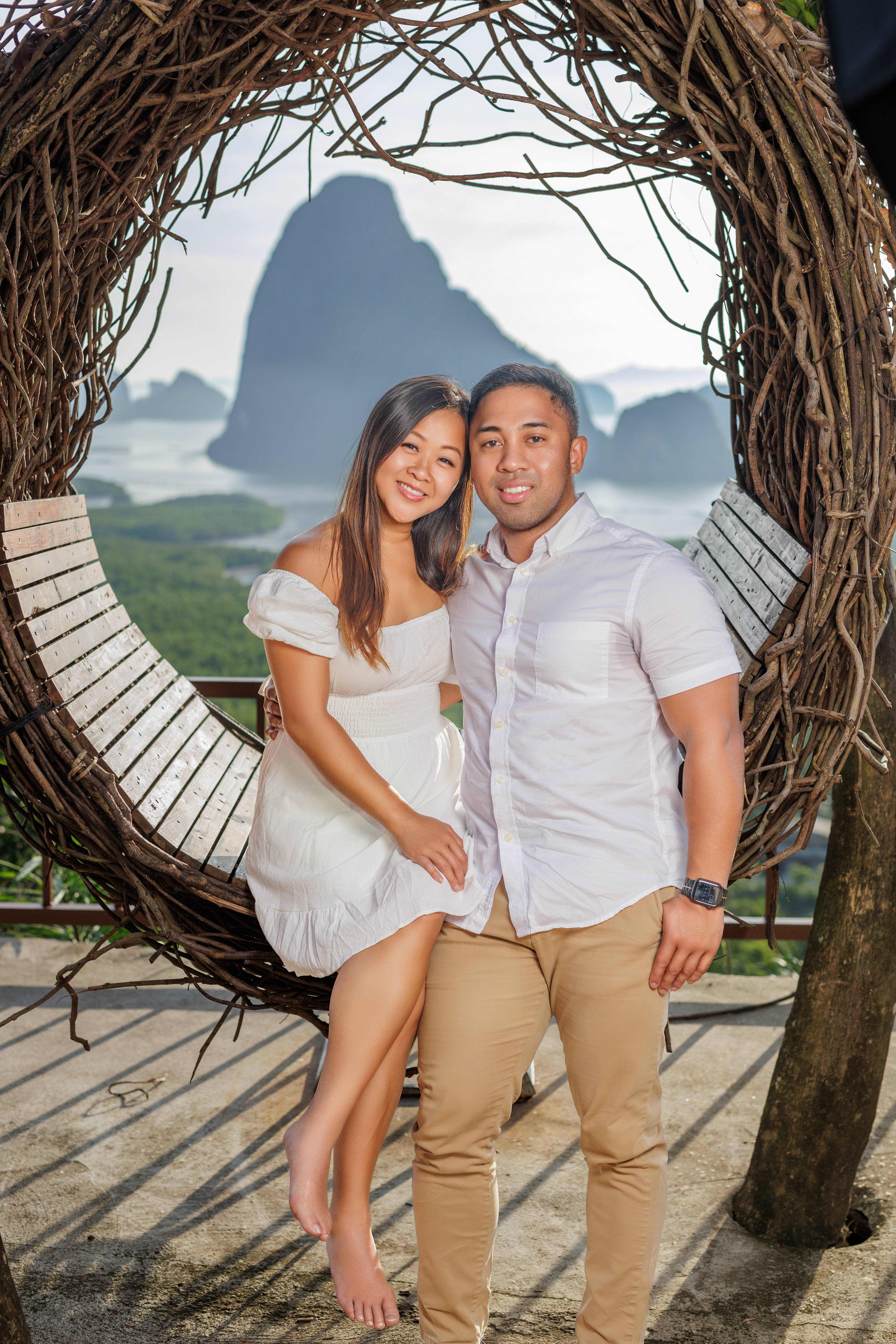 engagement photoshoot at Samet nangshe Phang nga