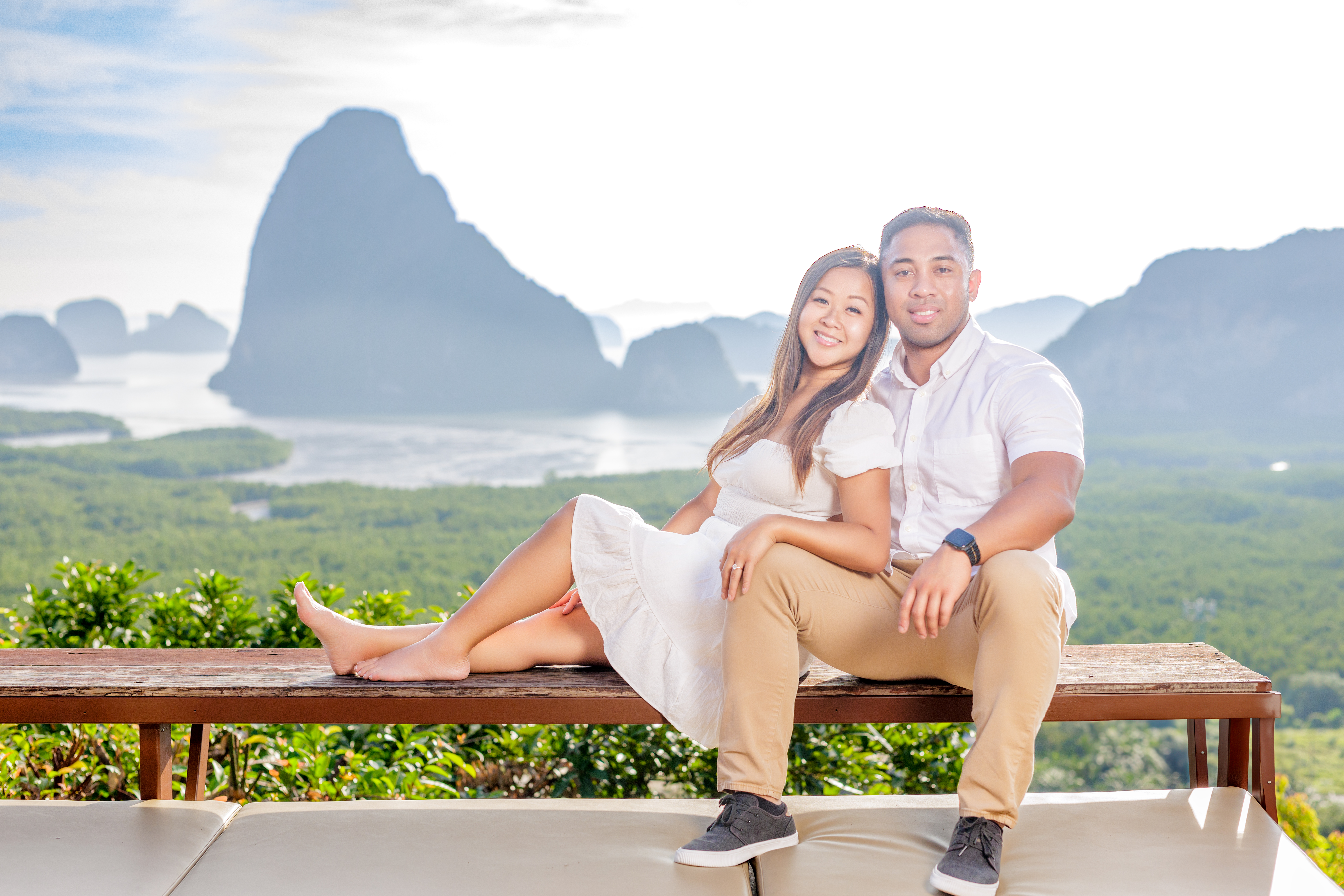 engagement photoshoot at Samet nangshe Phang nga